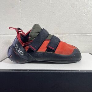 Five Ten Anasazi Arrowhead Climbing Shoes Red Black Hook & Loop Men's 9.5 US